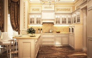 Golden kitchen